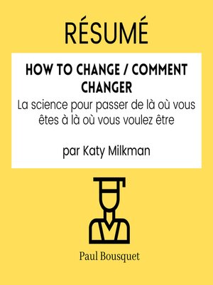 cover image of RÉSUMÉ--How to Change / Comment Changer